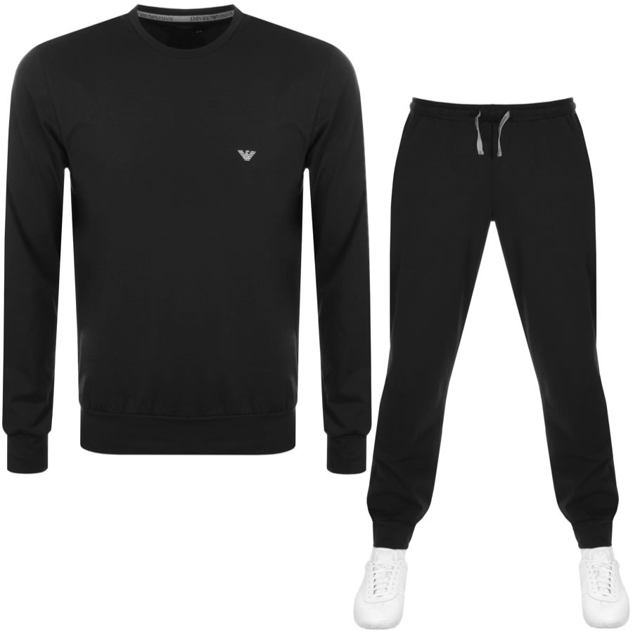 Alternative Image for ProductEmporio Armani Lightweight Lounge Tracksuit Black1